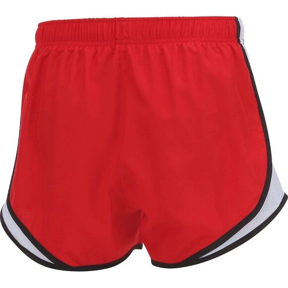 NIKE XL Tempo DRI-FIT Hot Red White Mesh Black Trim Athletic Running Shorts - Picture 5 of 14